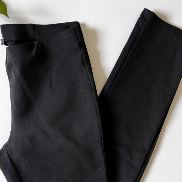 Eileen Fisher Black Stretch Crepe High Waisted Pants Size XXS - Picture 4 of 7
